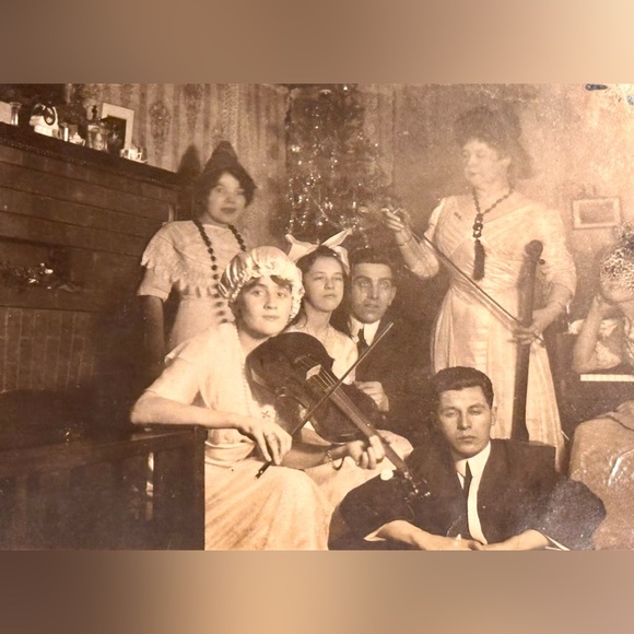 RPPP Vintage Jazz Club Speaker Easy Lounge Bar Band Real Photograph Postcard - Picture 4 of 4